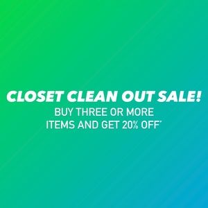CLOSET CLEAN OUT SALE!